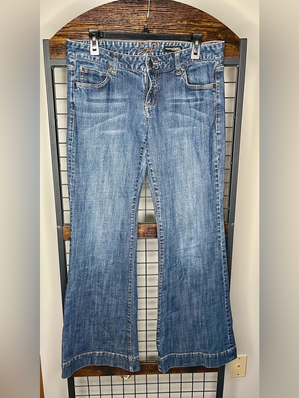 Chip & Pepper C7P L.A. Denim De-Construction Wide Leg Jeans size 13